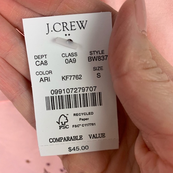 NWT J Crew Factory SMALL Aries zodiac graphic tee PINK Shirt Sleeve Celestial - Picture 4 of 6